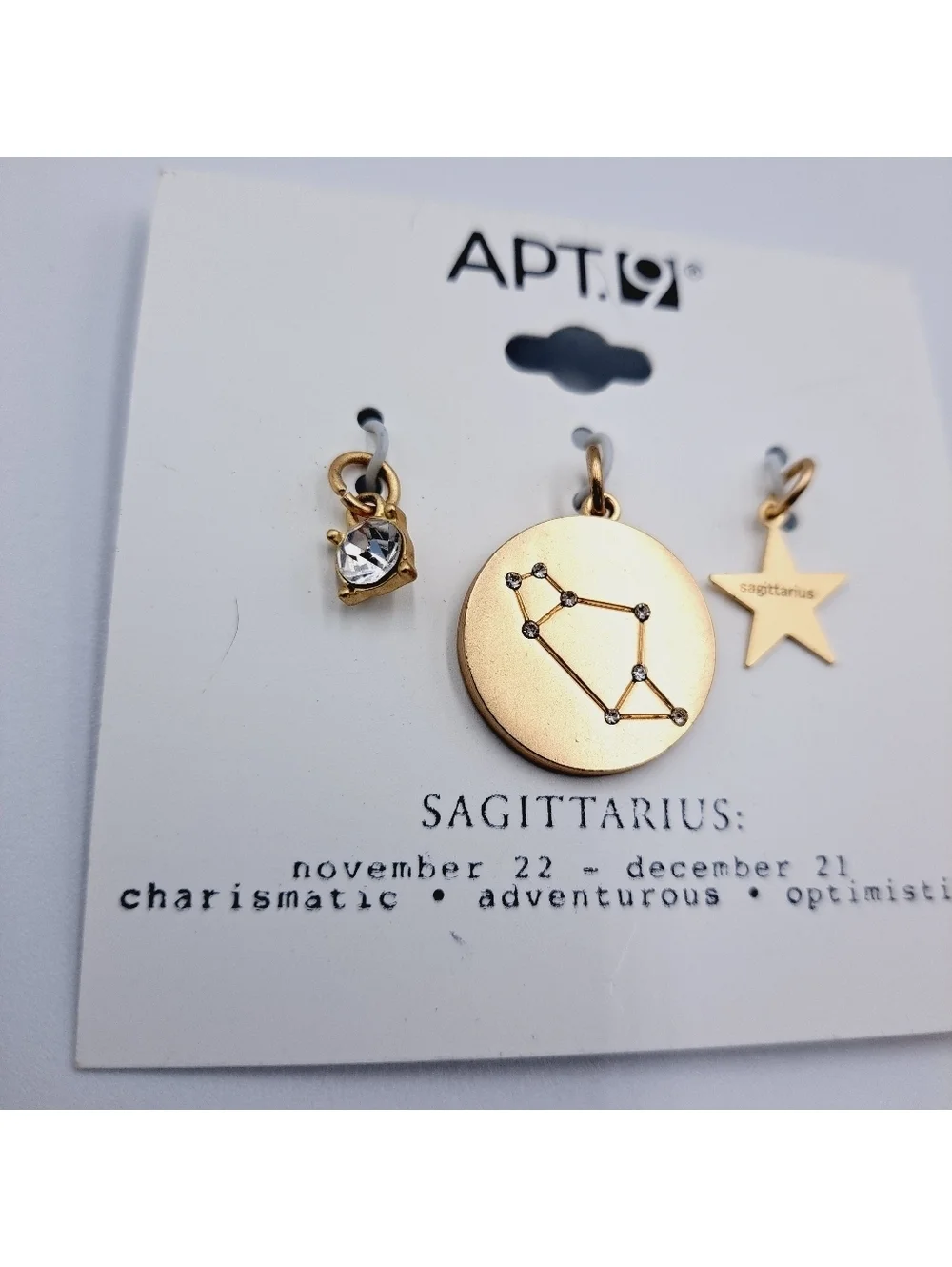 Sagittarius Zodiac Pendant Charm Set